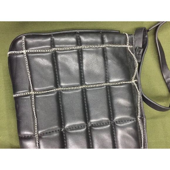 Zara Bags Zara Black Crossbody Bag Purse Chain Link Pleather Poshmark